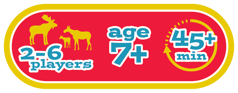2-6 players, Ages 7+, 45+ minutes to play